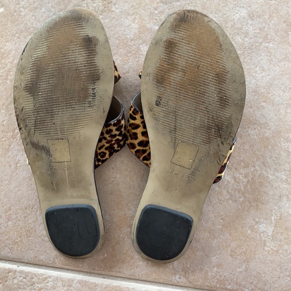 J. Crew leopard calf hair slides - Picture 2 of 2